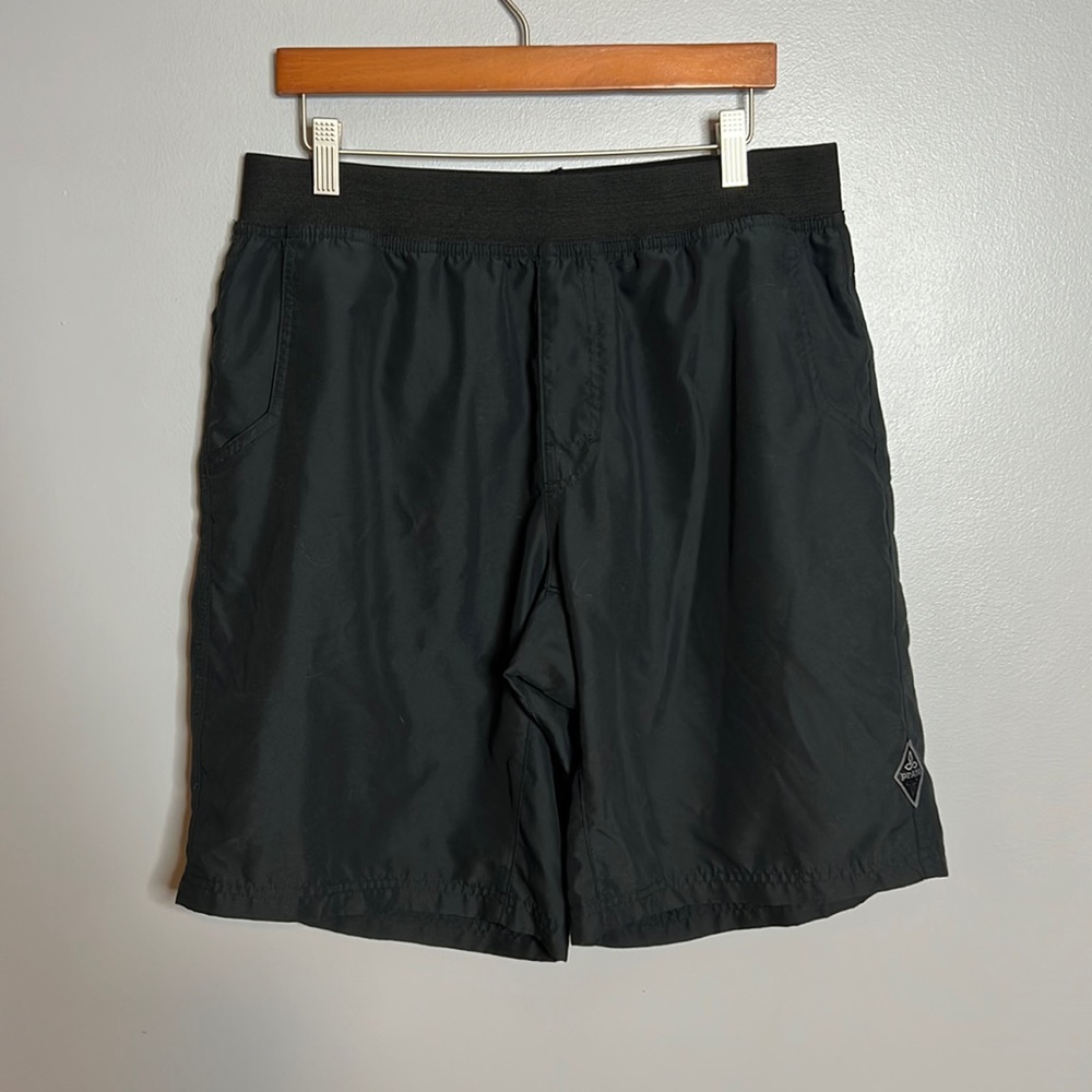 Mens black PrAna athletic shorts size large